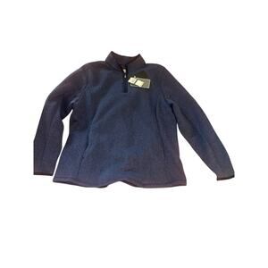 Callaway XEG Quarter Zip Pullover Fleece Navy Blue Women’s L NWT